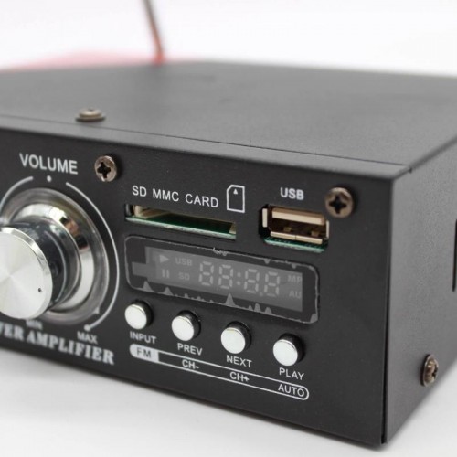 Усилитель звука двухканальный с USB и Bluetooth + пульт ДУ, UKC AK-699BT Усилитель звука двухканальный с USB и Bluetooth + пульт ДУ, UKC AK-699BT
