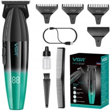 Акумуляторна машинка для стрижки + 4 насадки, з USB, VGR V906