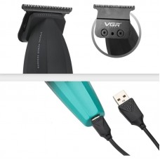 Акумуляторна машинка для стрижки + 4 насадки, з USB, VGR V906