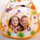 Дитячий намет з тунелем та місцем під кульки, 270х120х90см, Помаранчевий
