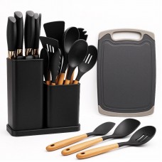 Набір кухонного приладдя, 19 предметів Kitchen Set, Чорний