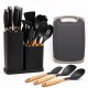 Набір кухонного приладдя, 19 предметів Kitchen Set, Чорний