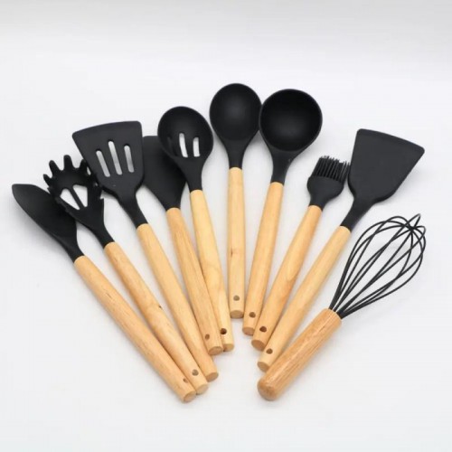 Набір кухонного приладдя, 19 предметів Kitchen Set, Чорний
