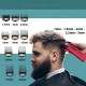 Акумуляторна машинка для стрижки 10 насадок, з USB, VGR V-001, Червоний