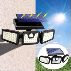 Вуличний ліхтар на сонячній батареї з датчиком руху FL-1725А, 74LED — купити за найкращою ціною