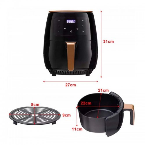 Аерофритюрниця безмасляна 6л, 3600Вт, Maxtop