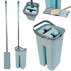 Набор швабра лентяйка + ведро 2 в 1, 3,5л, Scratch Cleaning Mop, Бирозовая