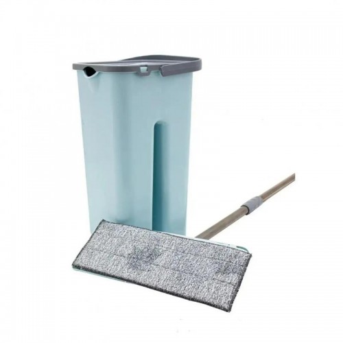 Набор швабра лентяйка + ведро 2 в 1, 3,5л, Scratch Cleaning Mop, Бирозовая