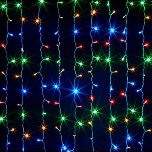 Гірлянда штора від мережі, 3х3м, 360 LED, AD-50568, Різнокольорове світло Гірлянда штора від мережі, 3х3м, 360 LED, AD-50568, Різнокольорове світло