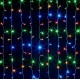 Гірлянда штора від мережі, 3х3м, 360 LED, AD-50568, Різнокольорове світло