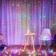 Гірлянда штора від мережі, 3х3м, 360 LED, AD-50568, Різнокольорове світло