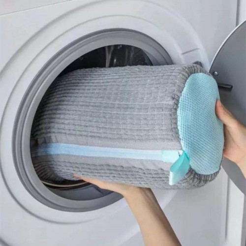 Мішок для прання взуття 35х18см Сірий