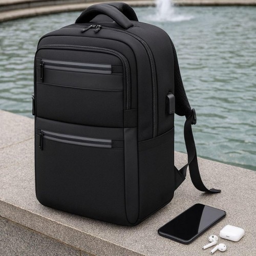 Рюкзак для ноутбука с USB, 16, 42x28x16 см, BAG BG-40, Черный