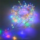 Гірлянда Роса феєрверк, від мережі, 100м, 2000LED, пульт, сріблястий провід, Різнокольорова