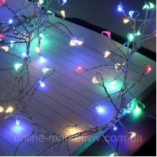 Гірлянда Роза феєрверк 100м 2000LED від мережі з пультом управління
