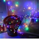 Гірлянда Роса феєрверк, від мережі, 100м, 2000LED, пульт, сріблястий провід, Різнокольорова