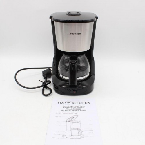 Капельная кофеварка с подогревом, 1,2л, 1200Вт, Top Kitchen TK00222 Капельная кофеварка с подогревом, 1,2л, 1200Вт, Top Kitchen TK00222