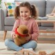 Мягкая игрушка Капибара с клубничкой, 30см