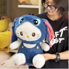 М'яка іграшка Hello Kitty в костюмі Стіча 45 см з плюшу