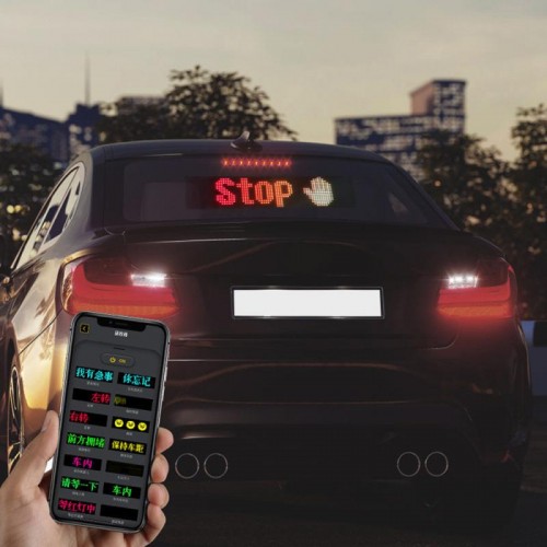 Світлодіодна згинання панель для авто 38х8, 5см, Пульт від USB Світлодіодна згинання панель для авто 38х8, 5см, Пульт від USB