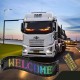Світлодіодна згинання панель для авто 38х8, 5см, Пульт від USB