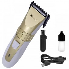Аккумуляторная машинка для стрижки волос + насадка, SURKER SK-5803