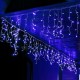 Гірлянда Роса мішура від USB, 100м, 2000LED+пульт, Синій