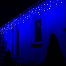 Гірлянда Роса мішура від USB 100м 2000LED з пультом ДУ Синій