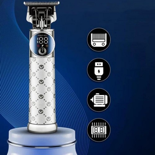 Аккумуляторная машинка для стрижки +4 насадки, от USB, VGR V-942, Белый / Мужской триммер для стрижки волос Аккумуляторная машинка для стрижки +4 насадки, от USB, VGR V-942, Белый / Мужской триммер для стрижки волос