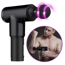 Портативний масажер Fascial Gun KH-320 з USB, 6 режимів, 4 насадки
