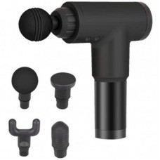 Портативний масажер Fascial Gun KH-320 з USB, 6 режимів, 4 насадки