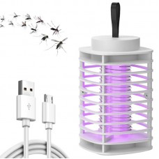 Електрична пастка для комарів Y15 з USB та петелькою, біла