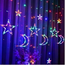 Гирлянда Штора, от сети, 2,5м, 138LED, с пультом, Разноцветный
