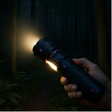 Акумуляторний ручний ліхтар AK178 з Power bank, зумом та лазерним діодом
