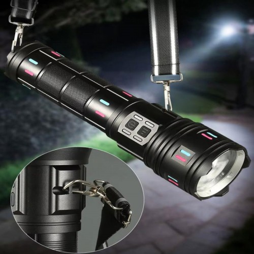 Аккумуляторный фонарь ручной 8x18650, от USB, Power bank, Zoom, AK178 Аккумуляторный фонарь ручной 8x18650, от USB, Power bank, Zoom, AK178