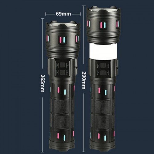 Аккумуляторный фонарь ручной 8x18650, от USB, Power bank, Zoom, AK178 Аккумуляторный фонарь ручной 8x18650, от USB, Power bank, Zoom, AK178