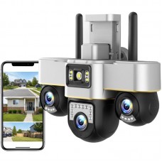 4G камера відеоспостереження 15 Мп, 3 об'єктиви, Smart Net Camera