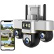 4G камера відеоспостереження 15 Мп, 3 об'єктиви, Smart Net Camera