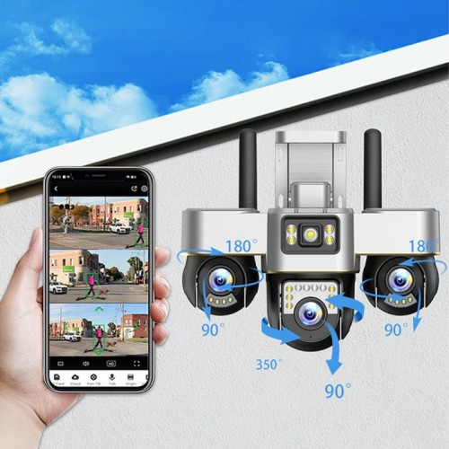4G камера відеоспостереження 15 Мп, 3 об'єктиви, Smart Net Camera 4G камера відеоспостереження 15 Мп, 3 об'єктиви, Smart Net Camera