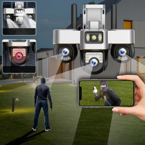 4G камера відеоспостереження 15 Мп, 3 об'єктиви, Smart Net Camera 4G камера відеоспостереження 15 Мп, 3 об'єктиви, Smart Net Camera