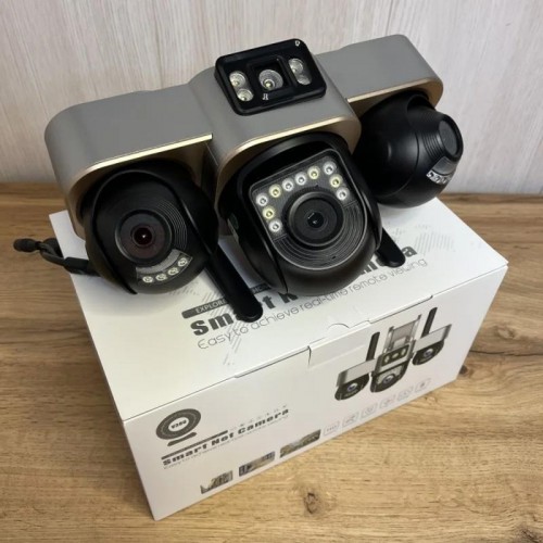 4G камера відеоспостереження 15 Мп, 3 об'єктиви, Smart Net Camera 4G камера відеоспостереження 15 Мп, 3 об'єктиви, Smart Net Camera