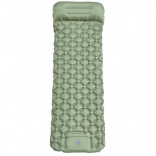 Надувний матрац з подушкою 188х58см Outdoor Sleeping зелений