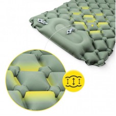 Надувний матрац з подушкою 188х58см Outdoor Sleeping зелений