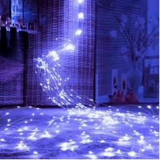 Гірлянда-нитка «Конський хвіст» Крапля роси, 3м, 220В, 300 LED, Синя