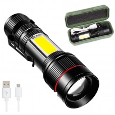 Ліхтарик акумуляторний BL 520 з USB зарядкою та оптичним зумом