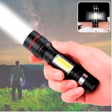 Ліхтарик акумуляторний BL 520 з USB зарядкою та оптичним зумом