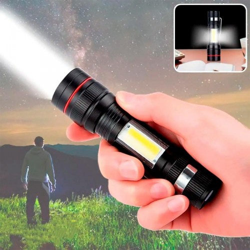 Ручной аккумуляторный фонарик с USB зарядкой и ZOOM, BL 520 Ручной аккумуляторный фонарик с USB зарядкой и ZOOM, BL 520