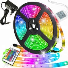 Набір 2 шт - Світлодіодна Led стрічка 5м, 5050 RGB, з пультом керування