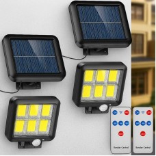 Комплект 2 шт Уличный Led фонарь на солнечной батарее BK-128-6COB + пульт