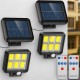 Комплект 2 шт Уличный Led фонарь на солнечной батарее BK-128-6COB + пульт
